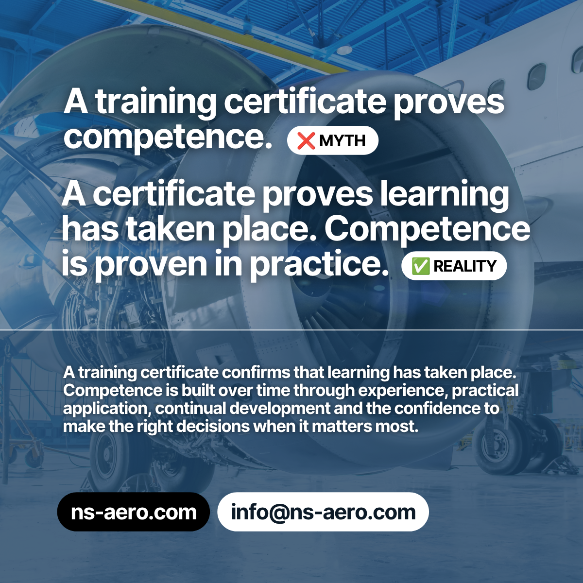 Myth vs Reality: A Training Certificate Doesn't Prove Competence